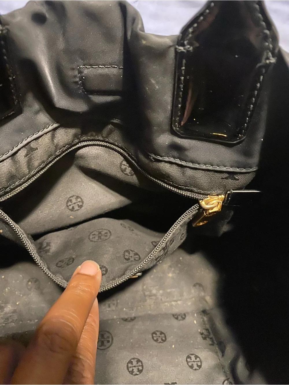 Authentic Tory Burch Small Ella Nylon Tote